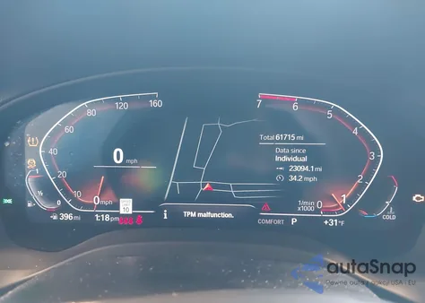 2020 BMW X3 xDrive30I z USA, uszkodzony, nr VIN 5UXTY5C00L9D62782